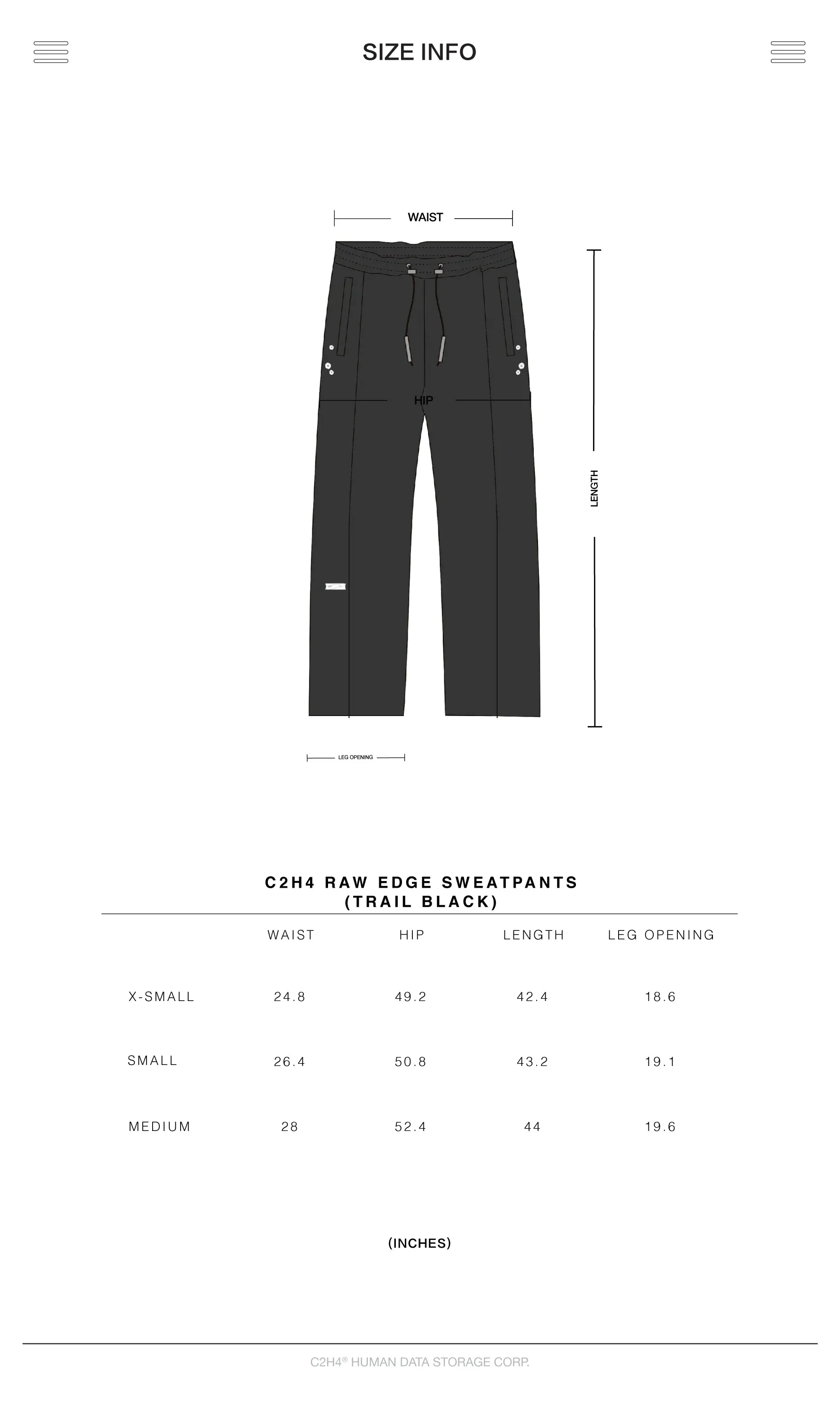 004 - Raw Edge Wide Leg Sweat Pants