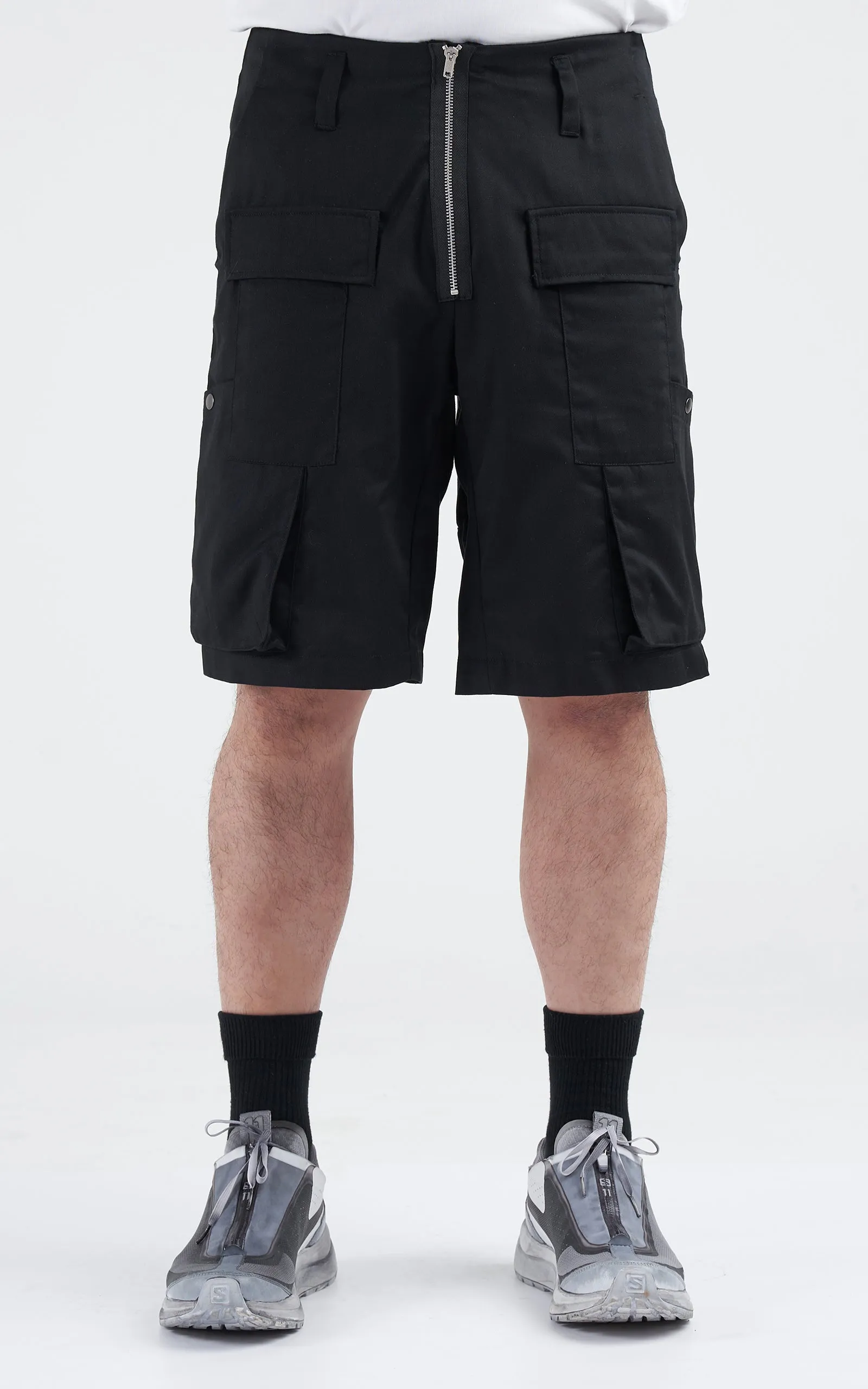 1. "PARELLEL" Cargo Shorts - BLACK