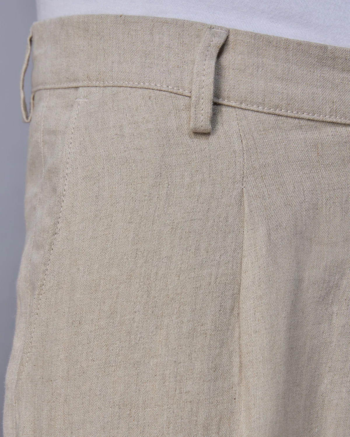 100% Linen Pants - Beige