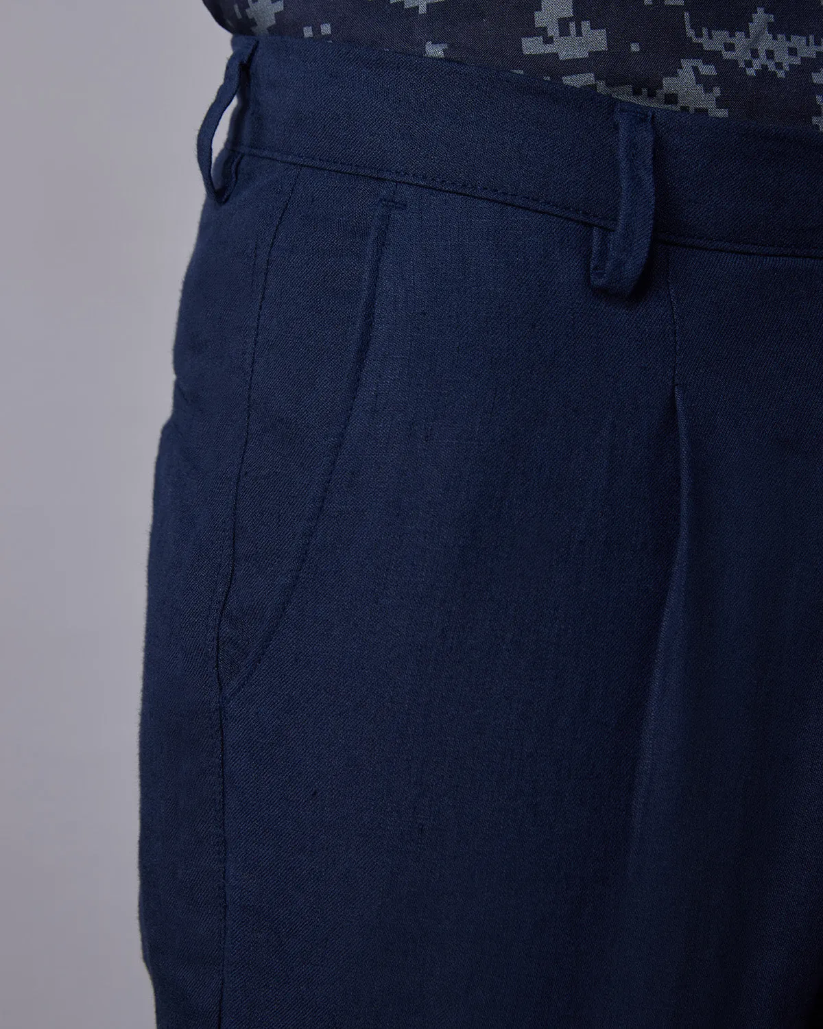 100% Linen Pants - Navy