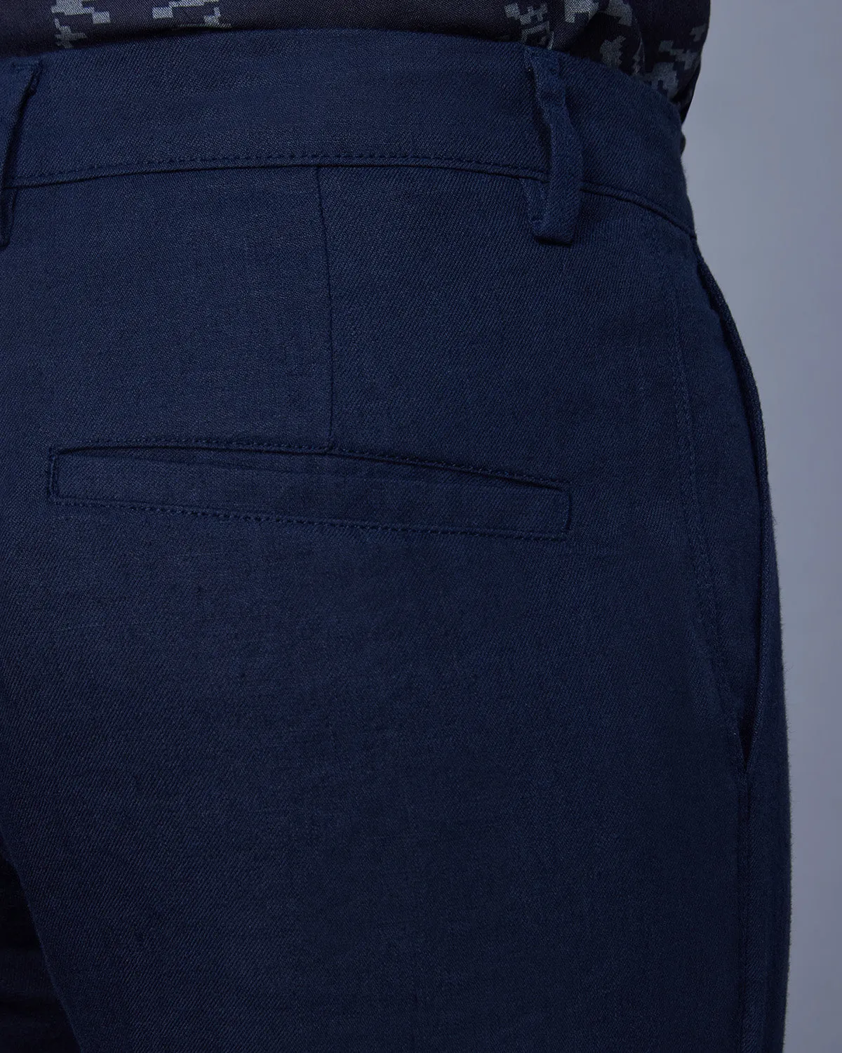 100% Linen Pants - Navy