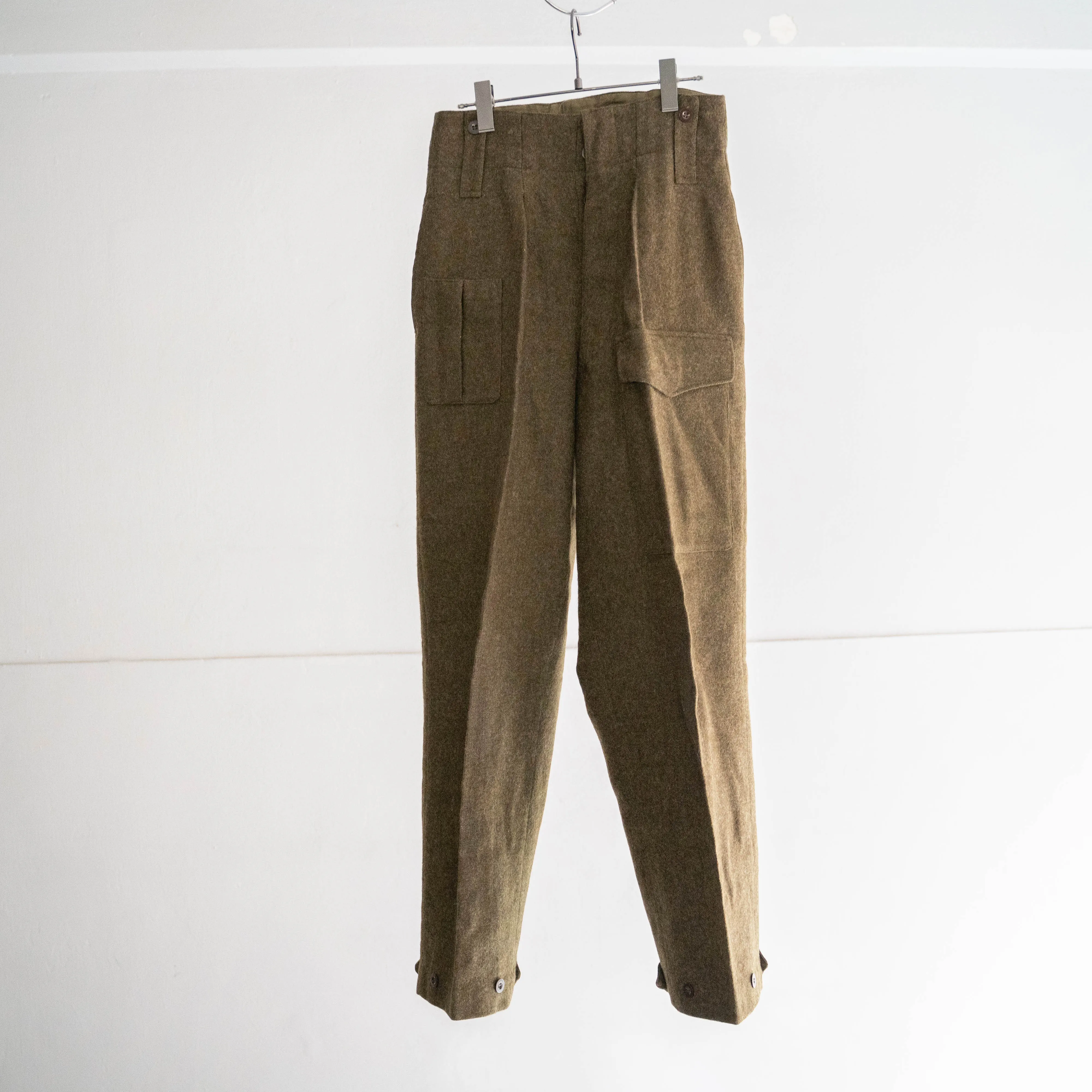 1960s dutch military wool battle dress pants "dead stock"-1