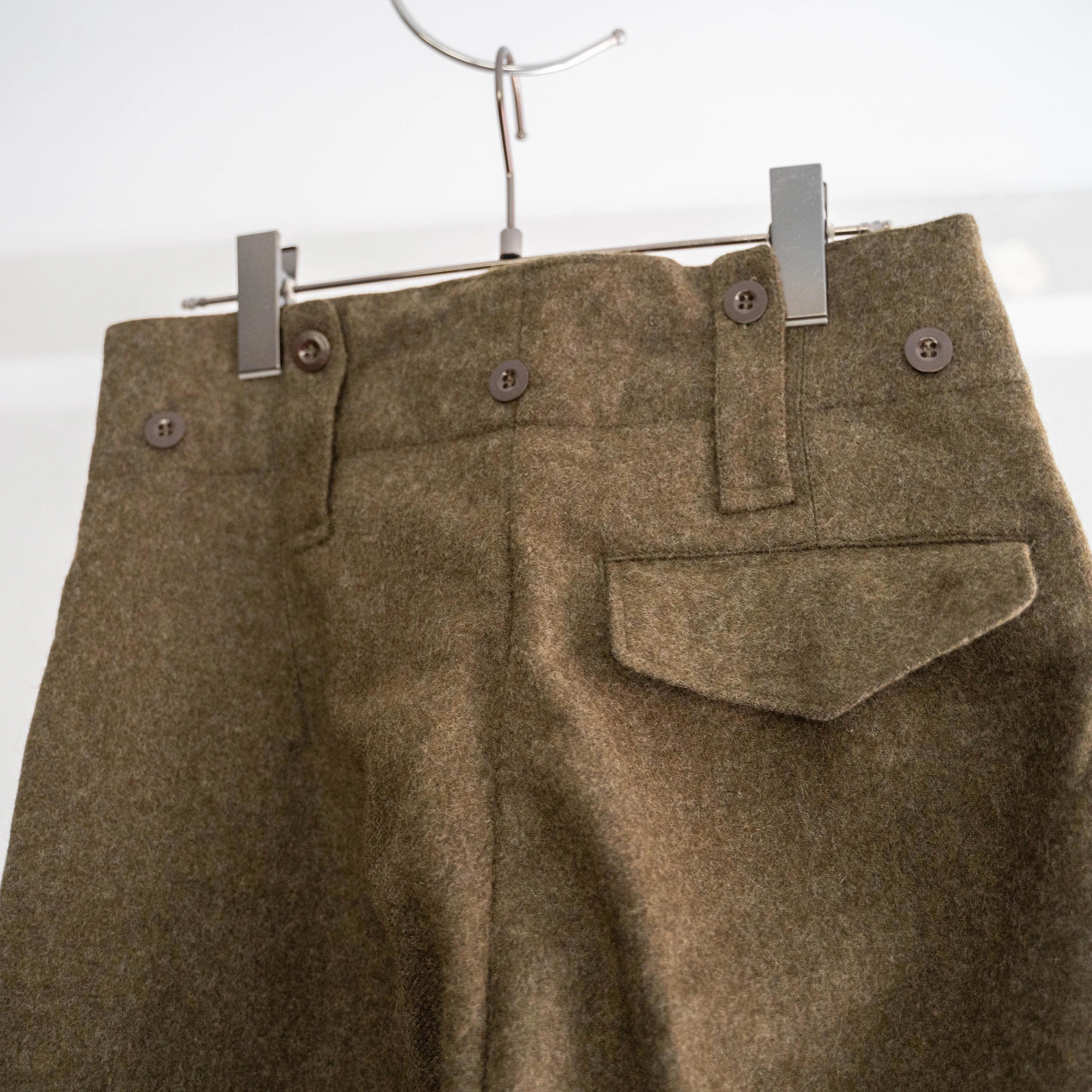 1960s dutch military wool battle dress pants "dead stock"-1