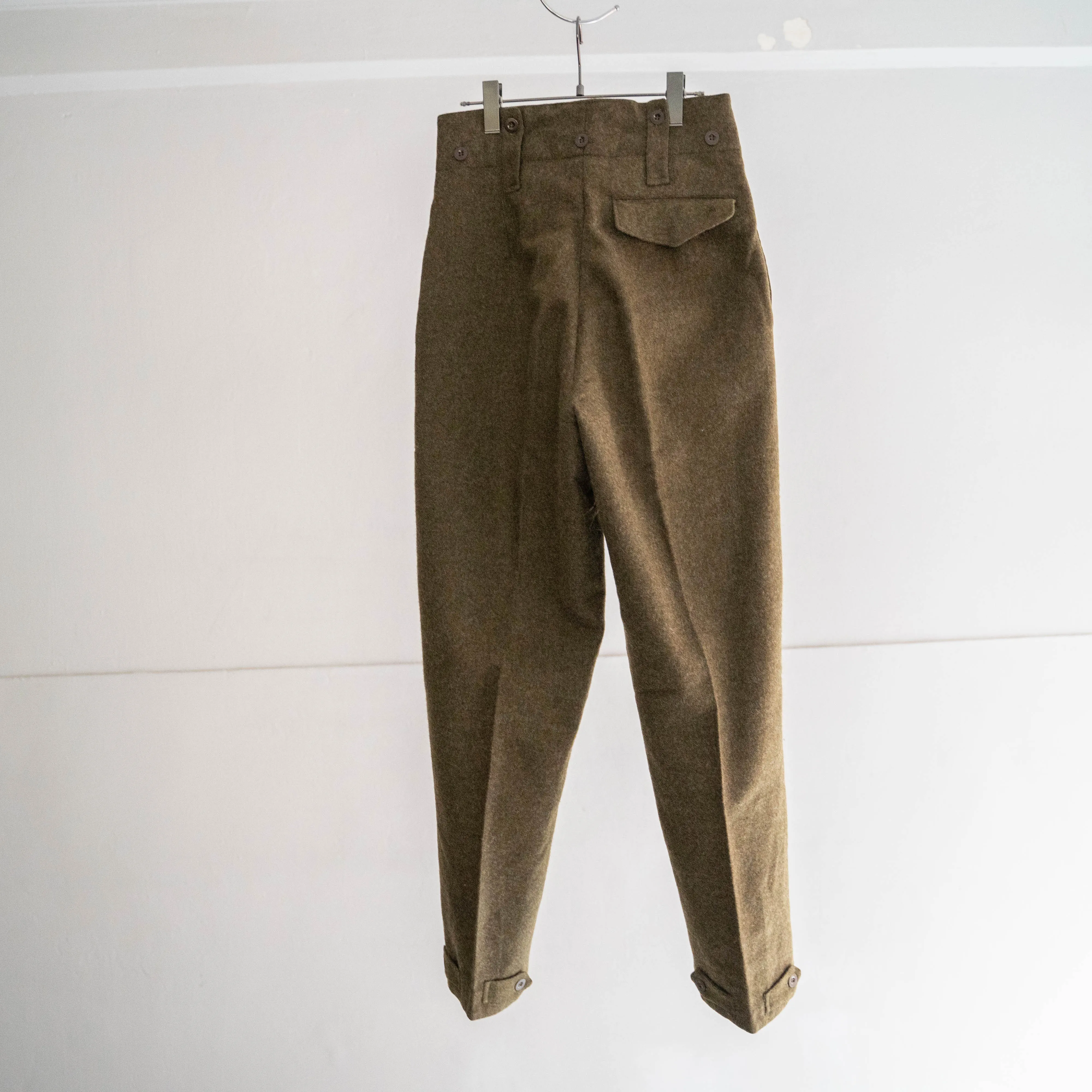 1960s dutch military wool battle dress pants "dead stock"-1