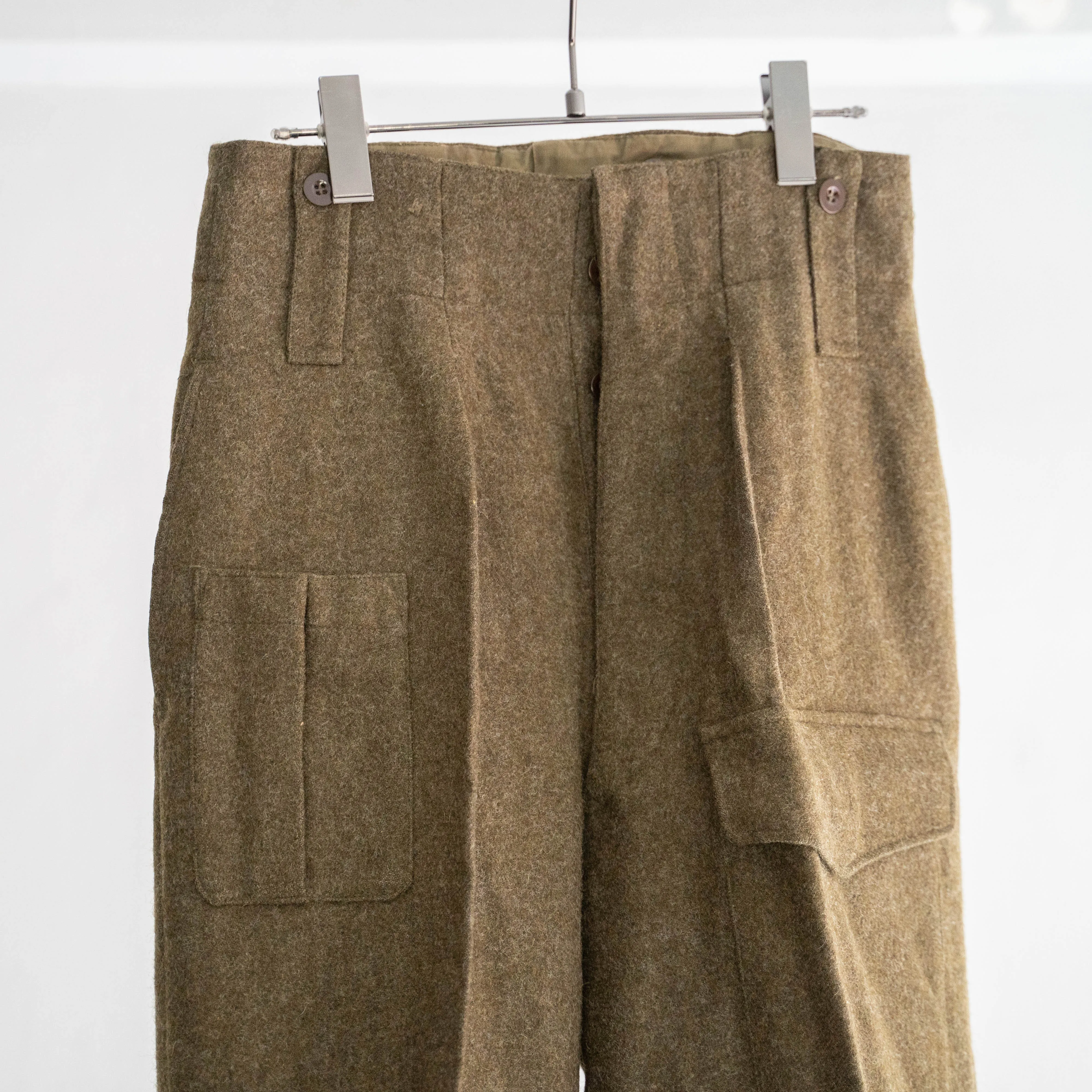 1960s dutch military wool battle dress pants "dead stock"-1