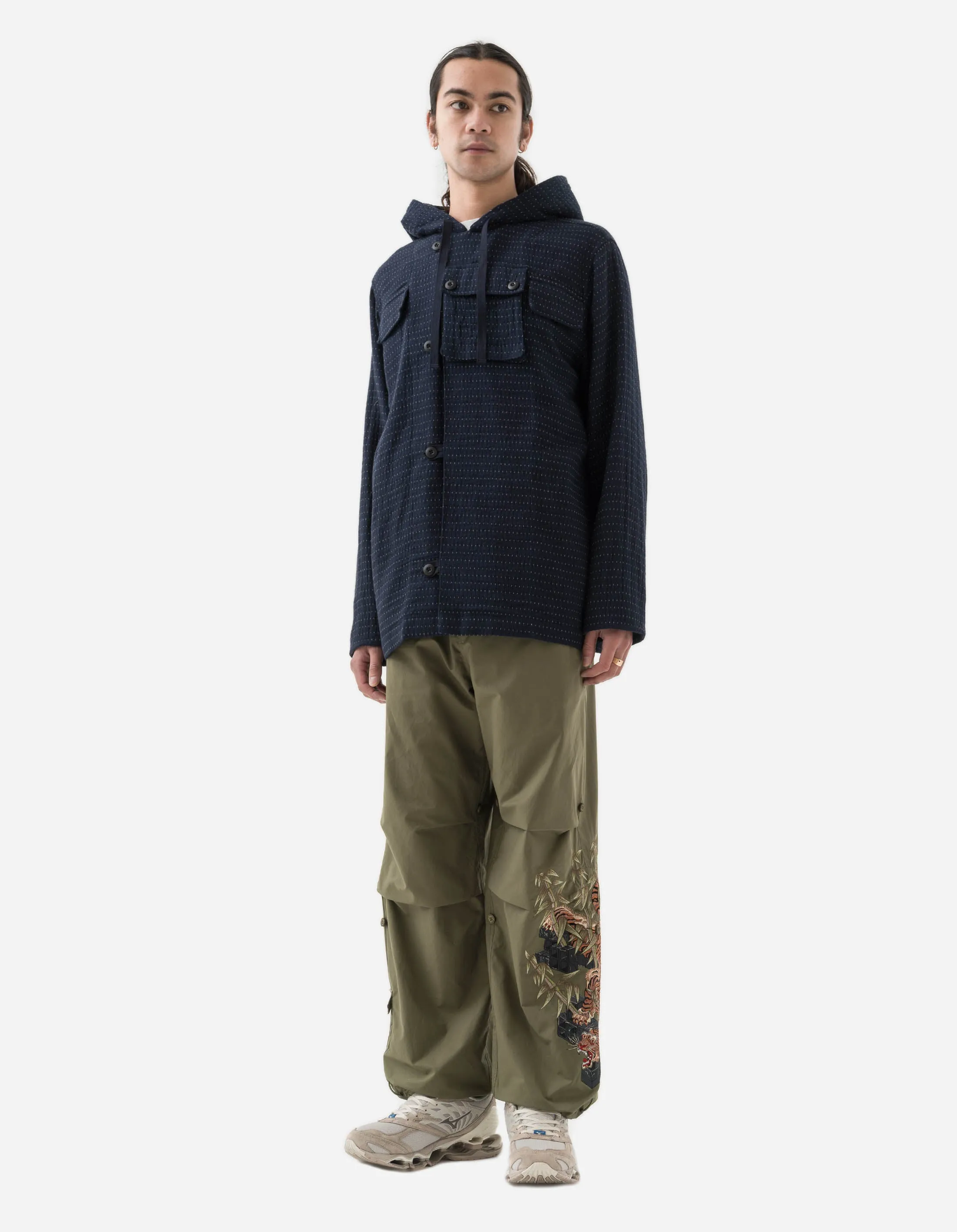 5112 Noragi Cargo Smock Parka Indigo