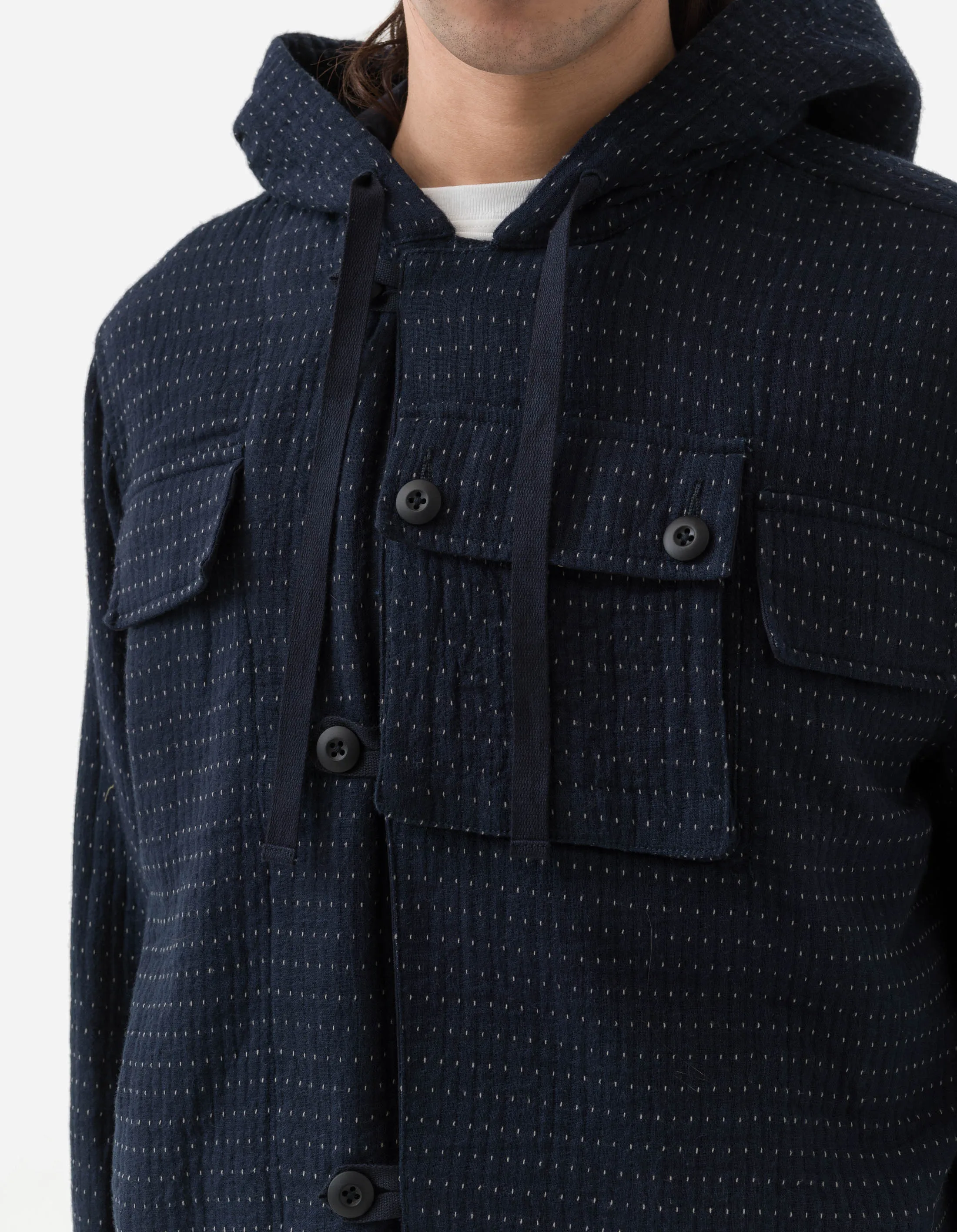 5112 Noragi Cargo Smock Parka Indigo