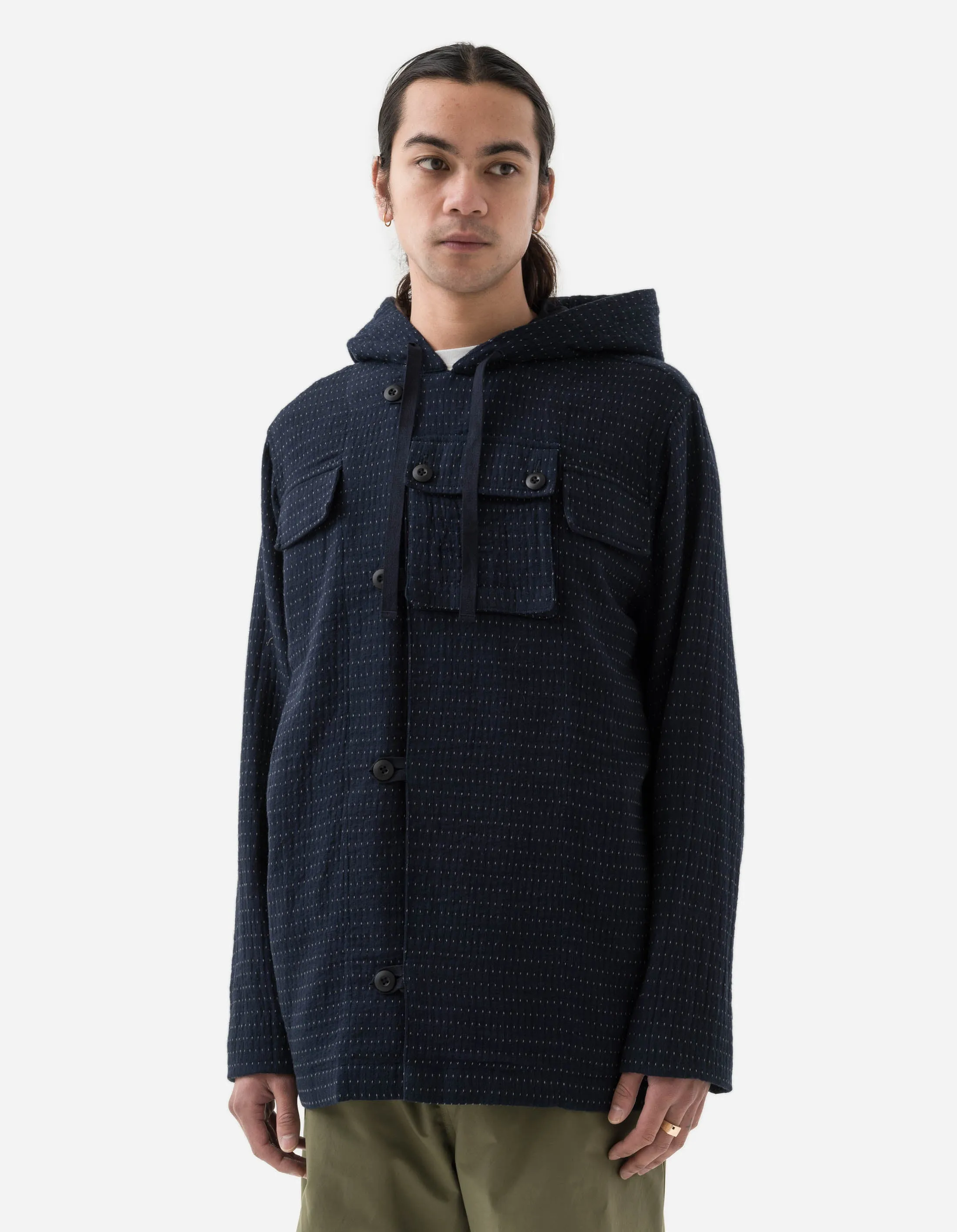 5112 Noragi Cargo Smock Parka Indigo