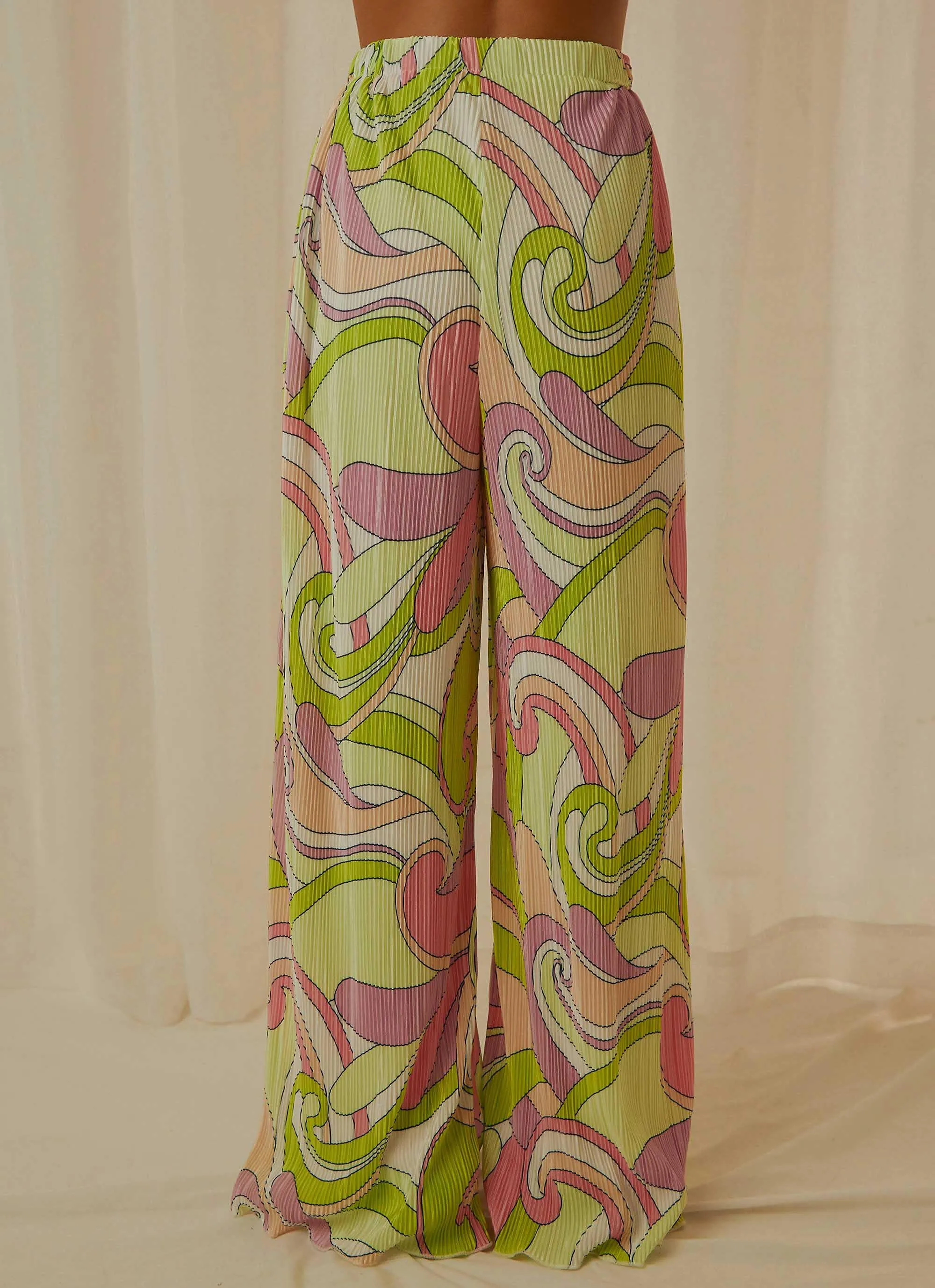 90s Muse Pants - Retro Swirl