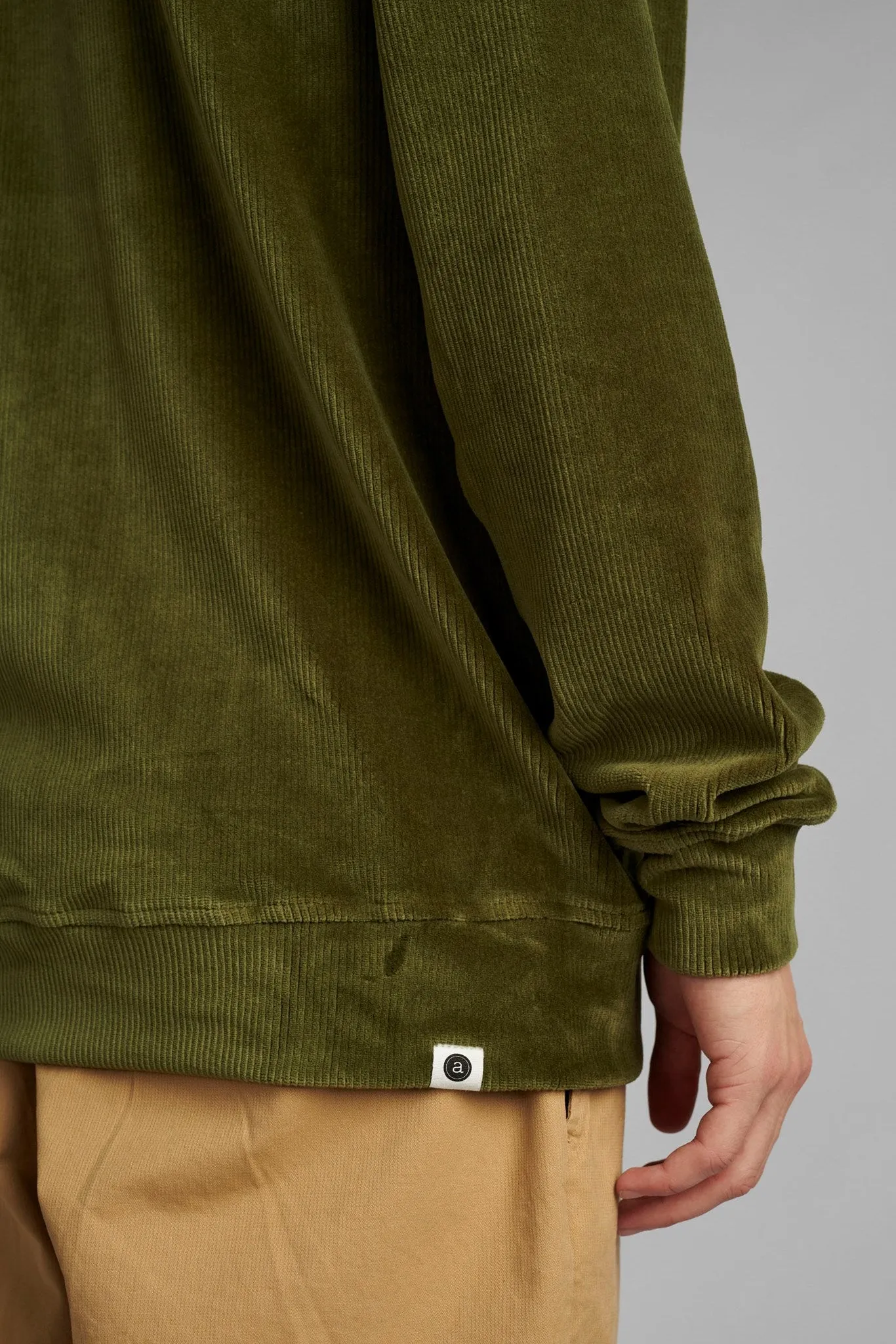 Corduroy Sweatpants in Cypress Green - Arthur