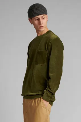 Corduroy Sweatpants in Cypress Green - Arthur