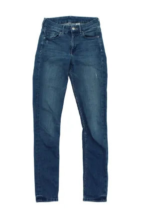 & Denim Women's Jeans W 28 in Blue 100% Cotton