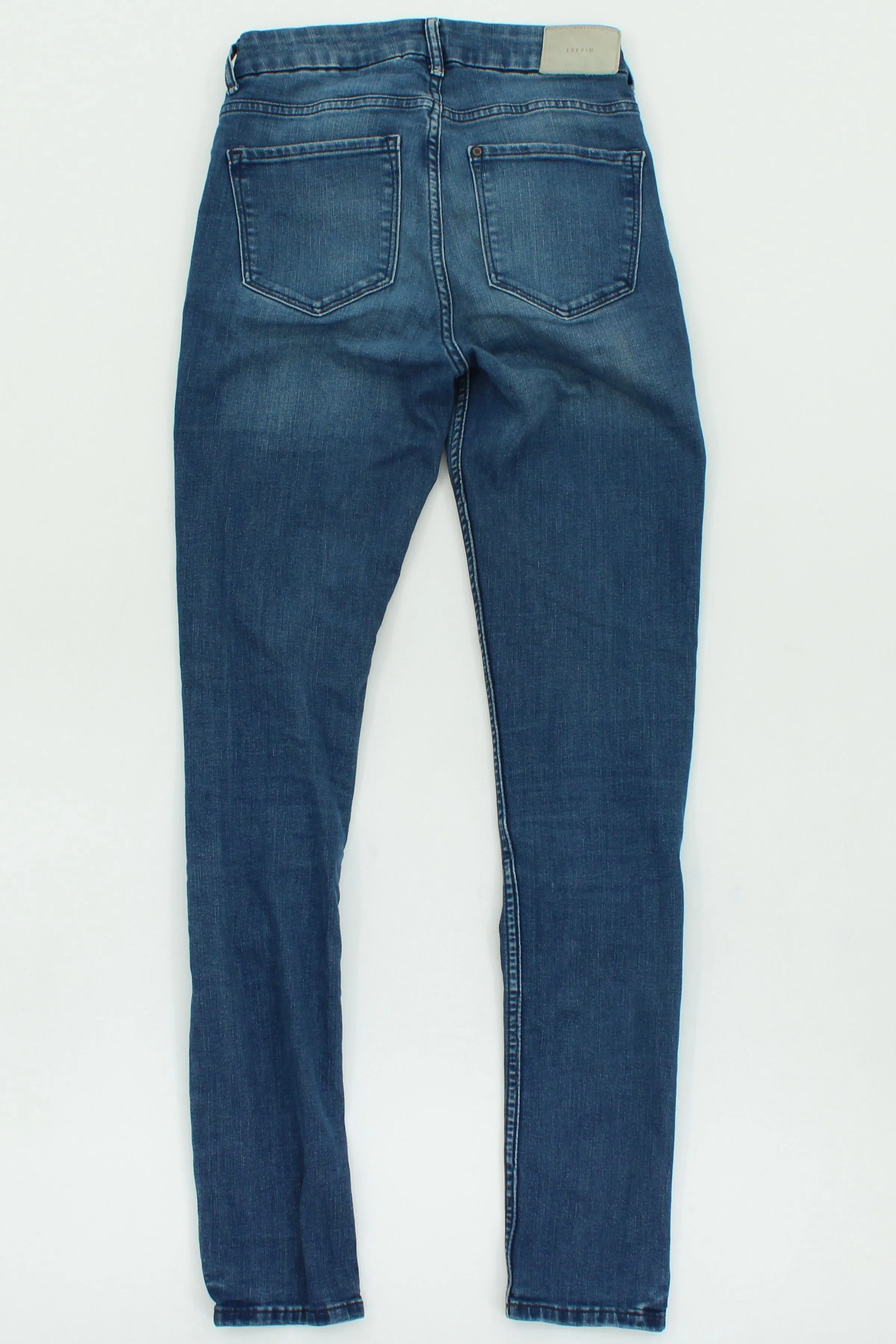 & Denim Women's Jeans W 28 in Blue 100% Cotton