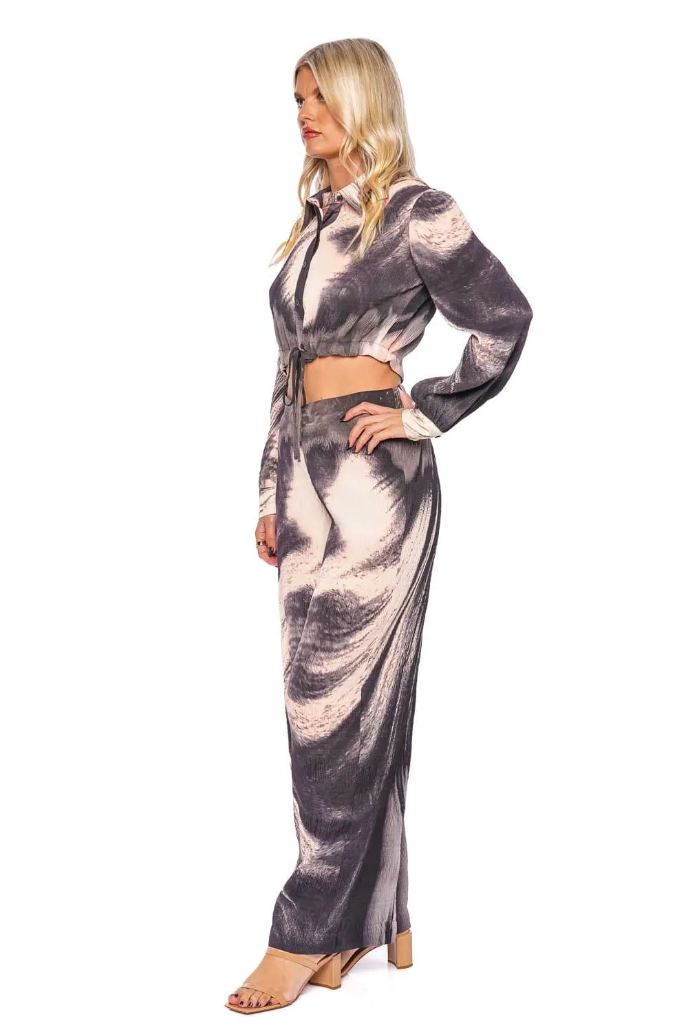 Analia Printed Wide Leg Pants