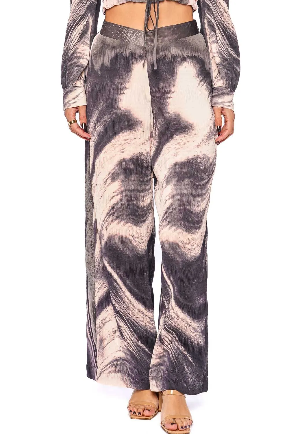 Analia Printed Wide Leg Pants