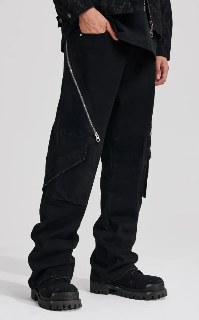 ANTIDOTE Zipper Micro Denim Pants