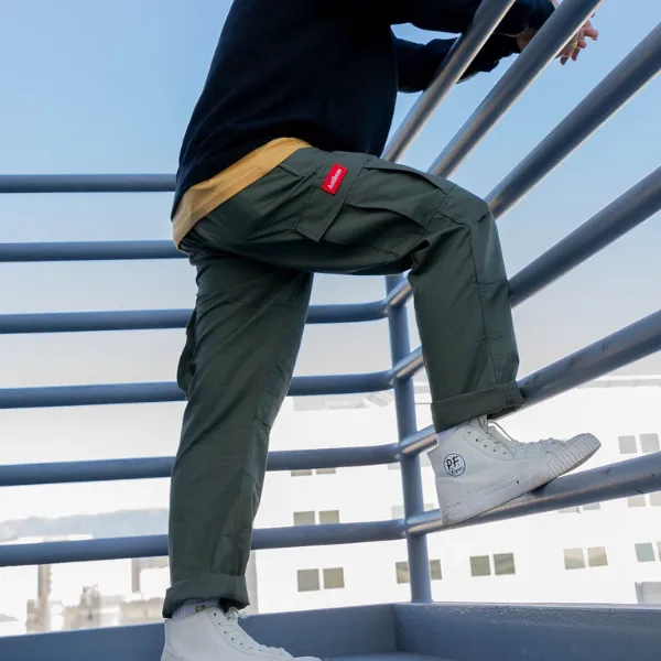 Artform Rip Stop Cargo Pants Olive/Red