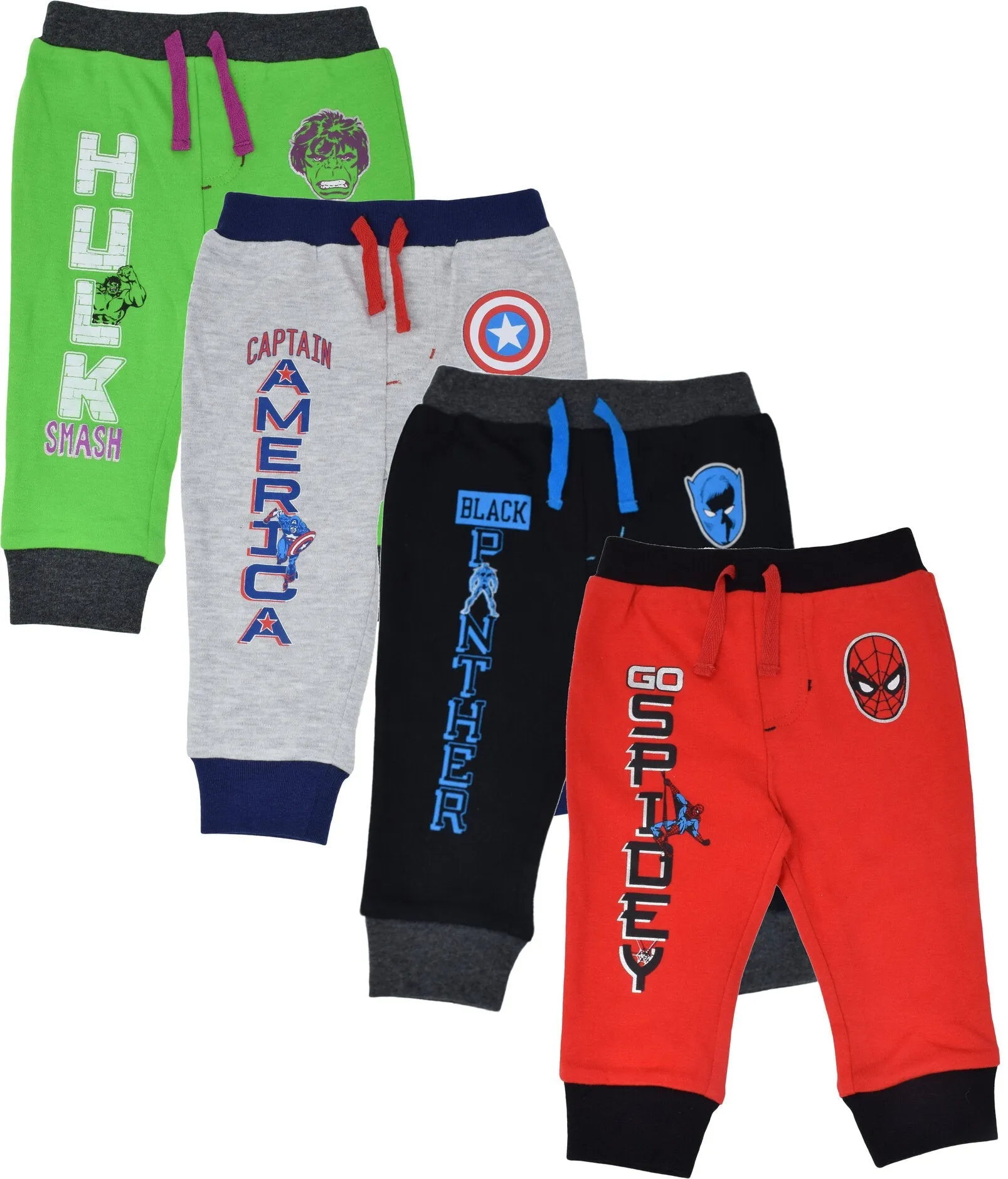 Avengers 4 Pack Jogger Pants