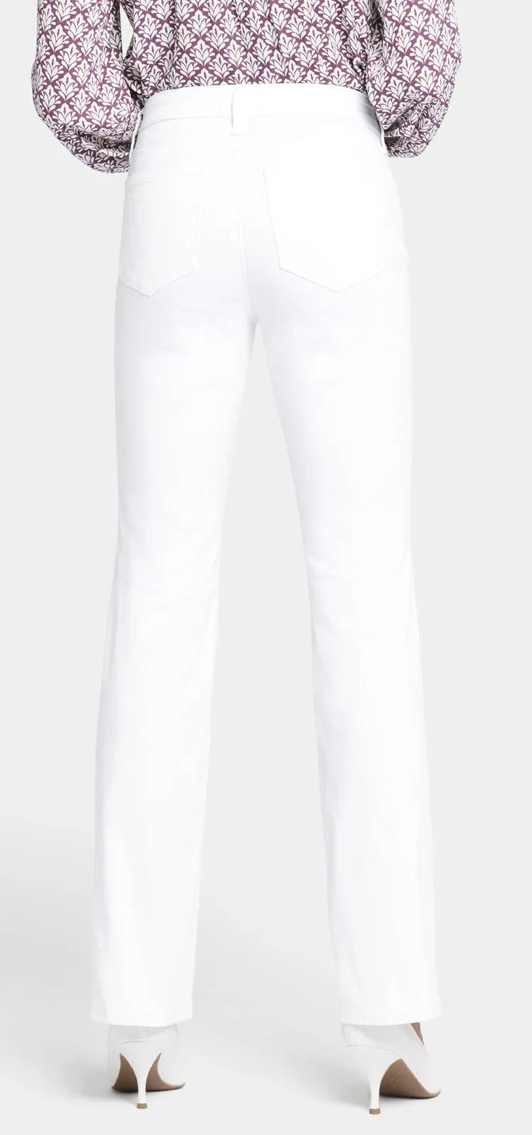 Barbara Bootcut Jeans Wit Premium Denim (Petite) | Optic White