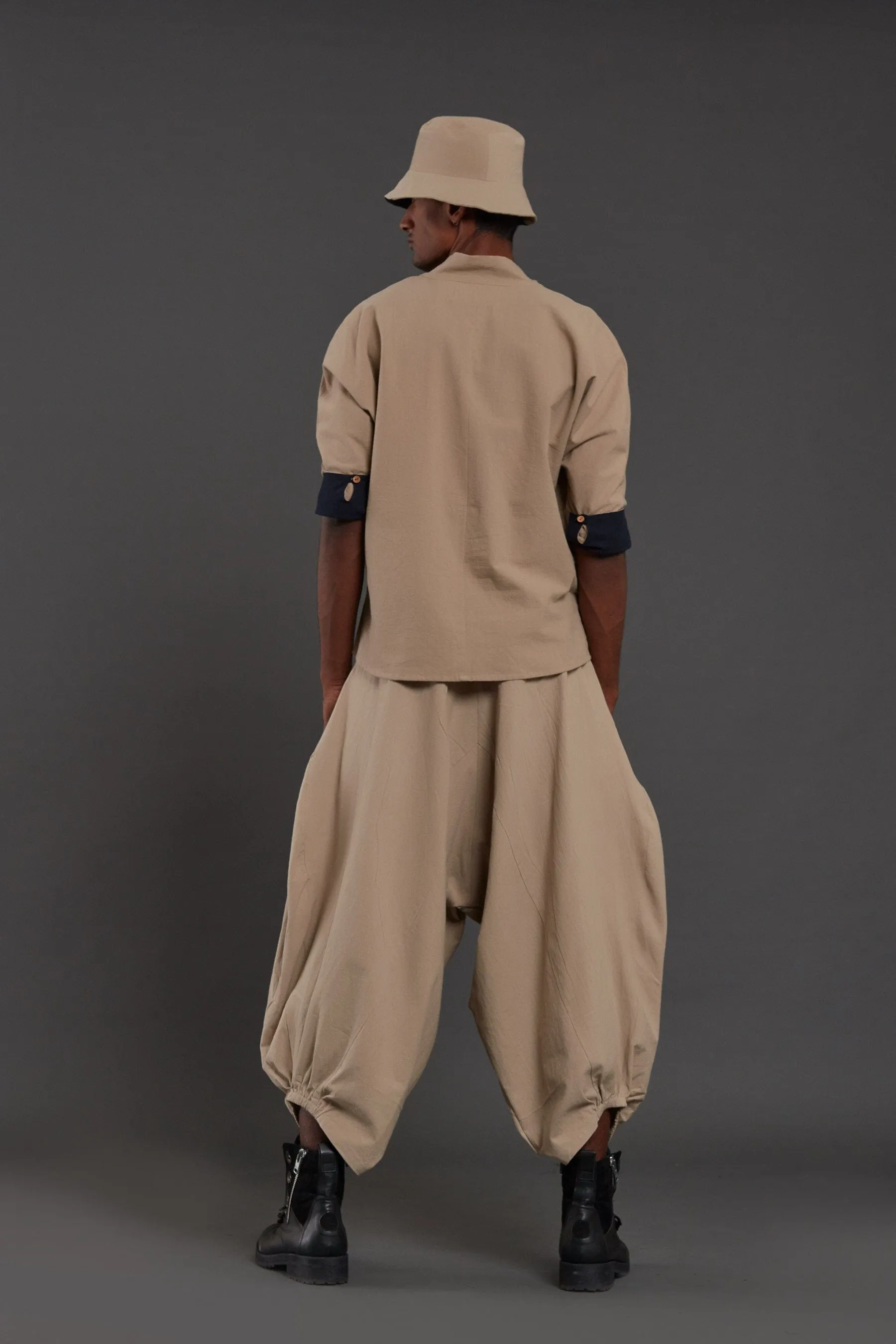 Beige Baggy Pants