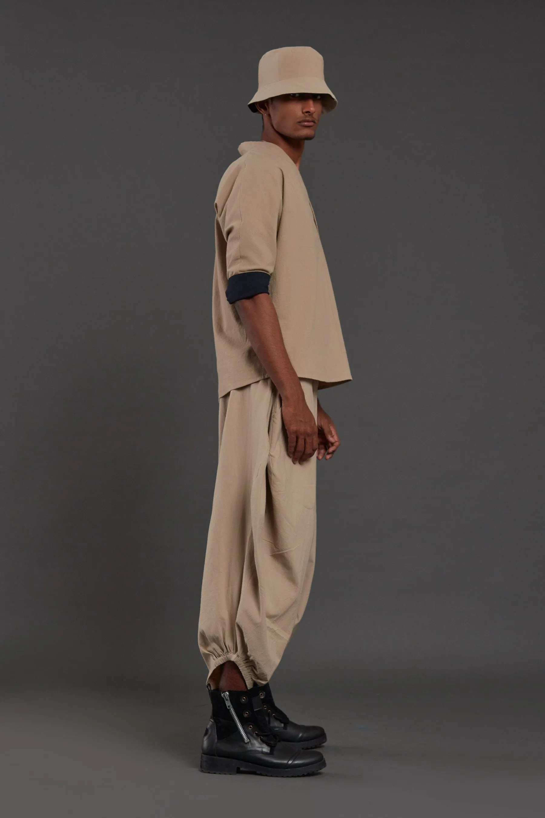 Beige Baggy Pants