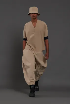 Beige Baggy Pants