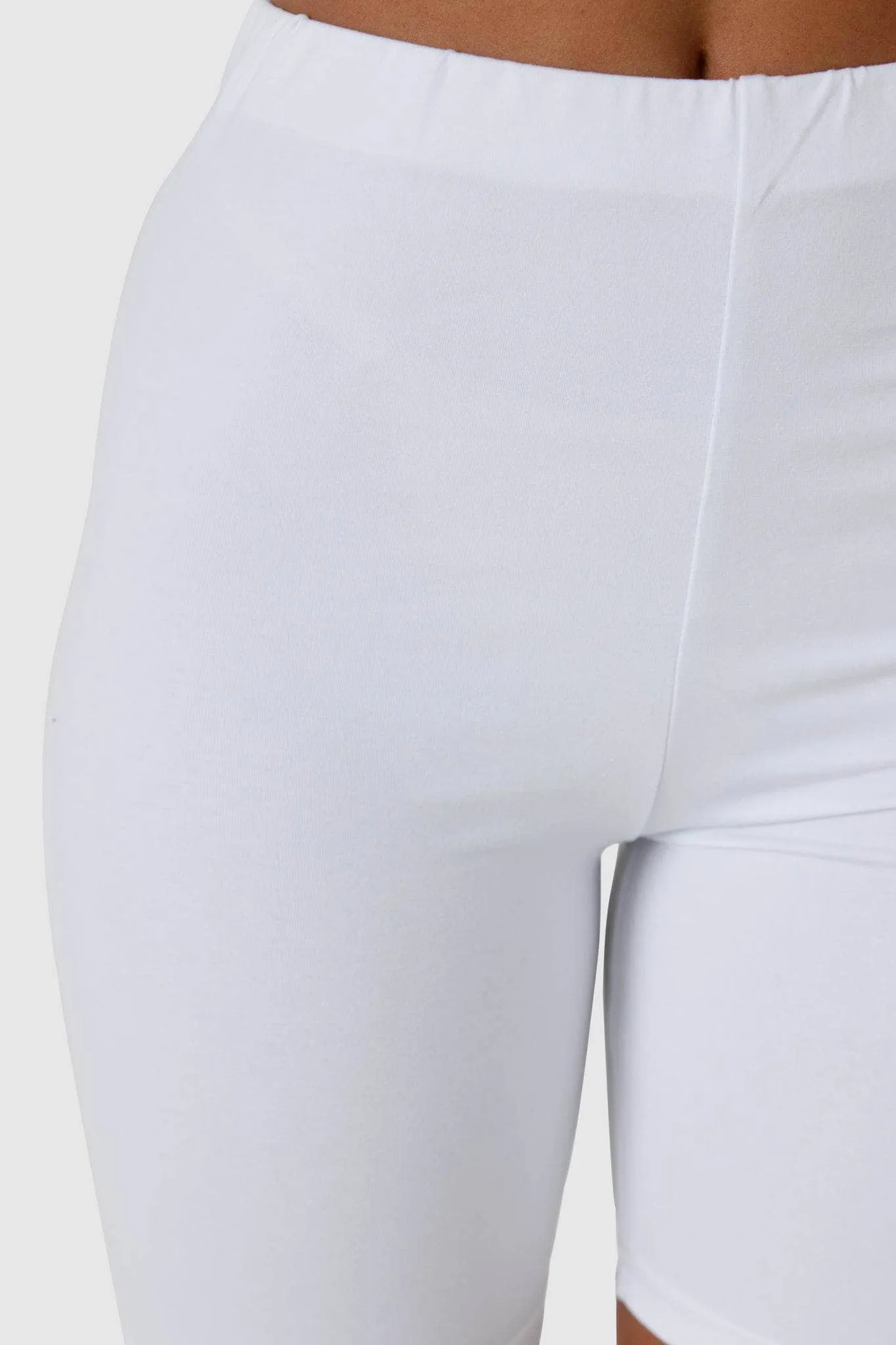 Bike Shorts White