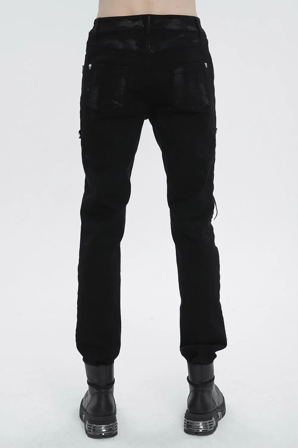 Black Death Lace-Up Pants