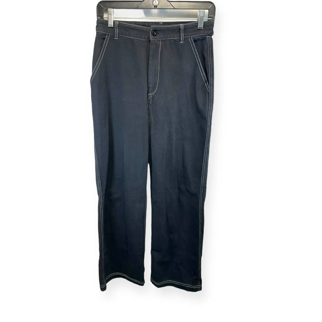 Black Pants Wide Leg Unknown Brand, Size M