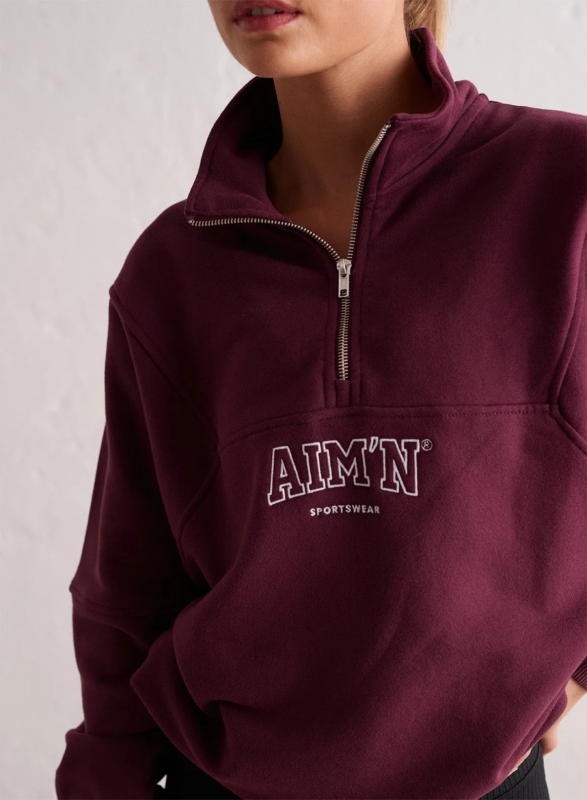 Bordeaux College Sweat Half Zip