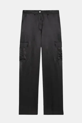 Cargo Pant in Textured Satin