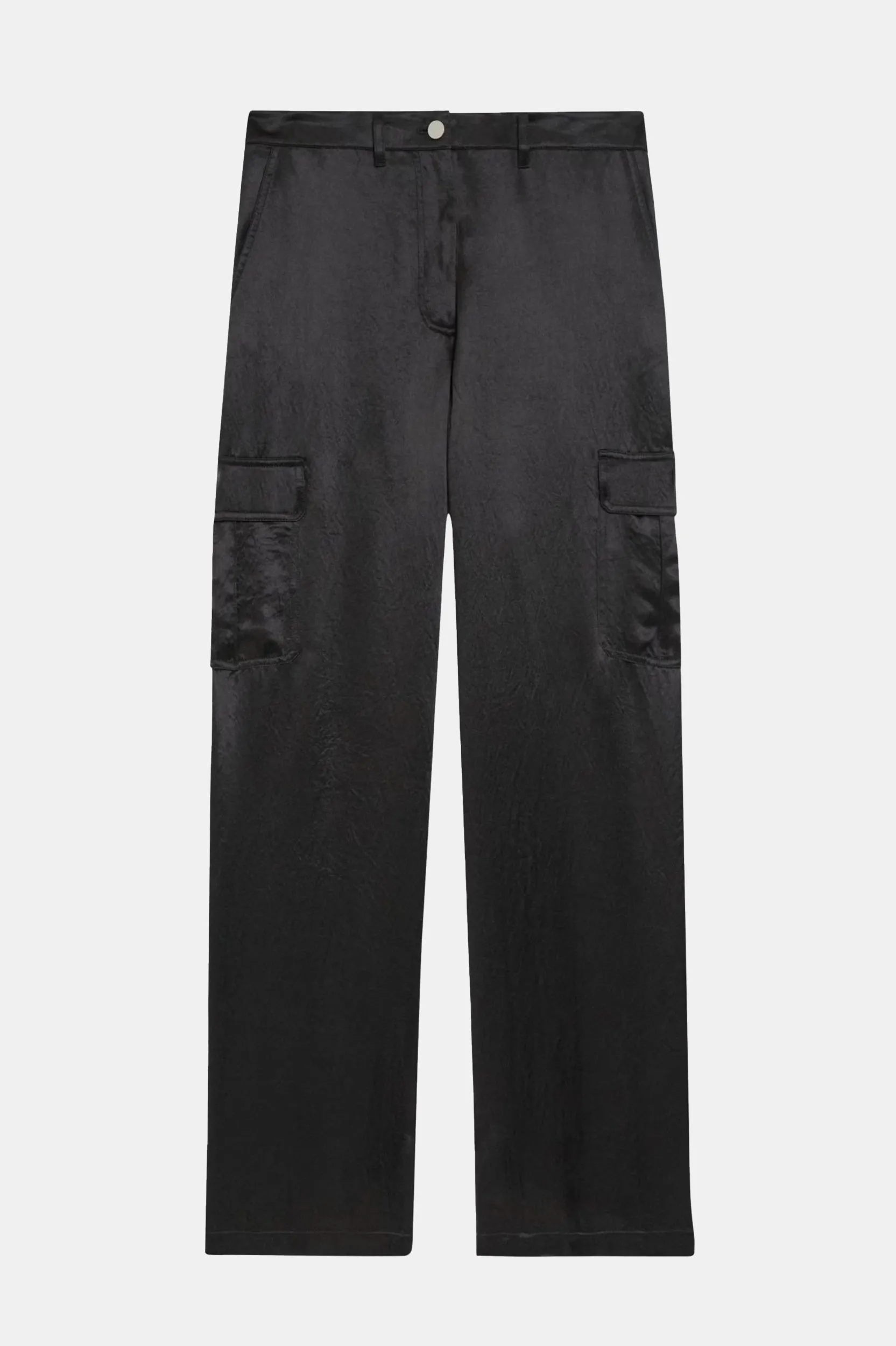 Cargo Pant in Textured Satin