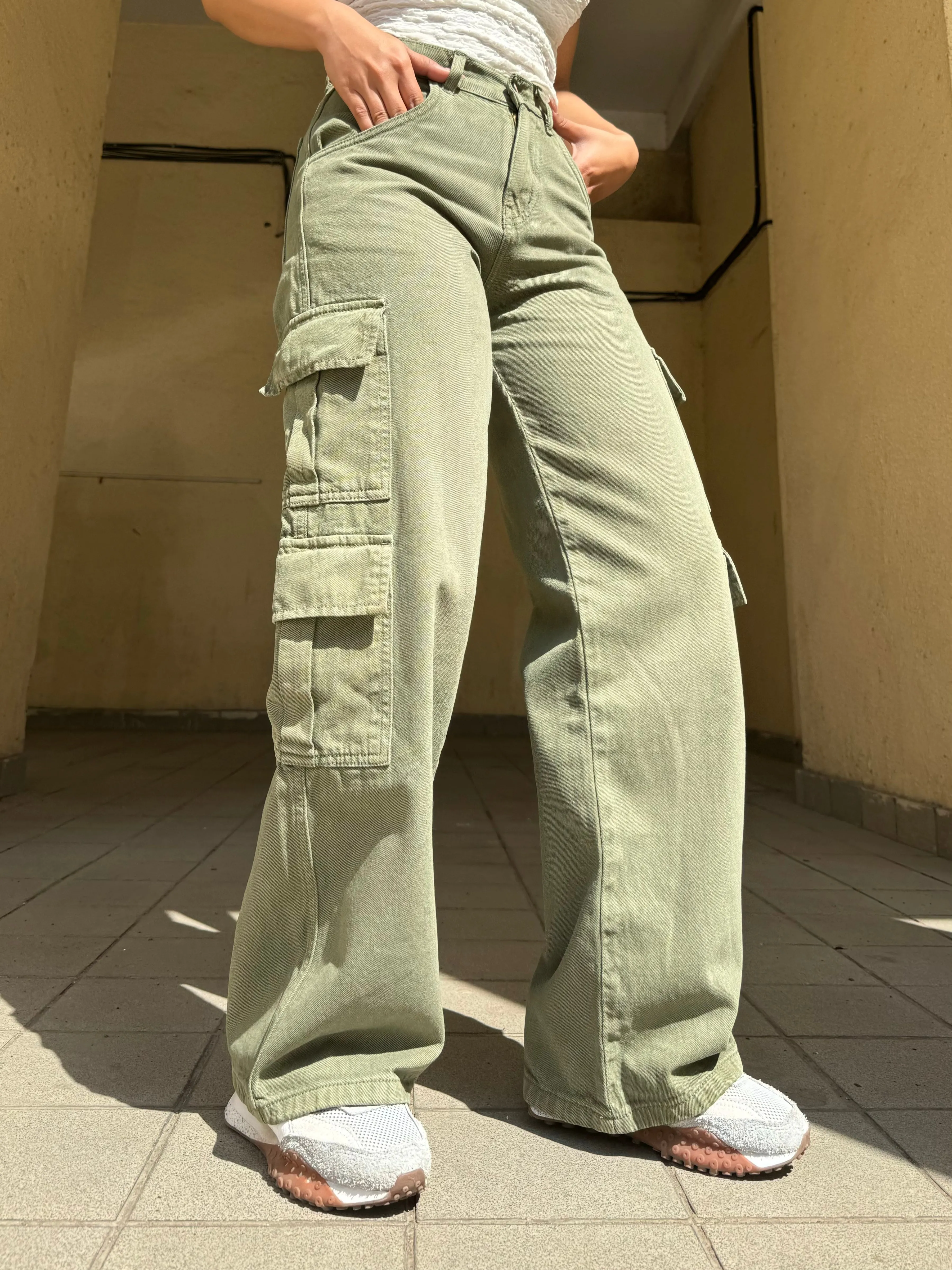 Cargo Wide Leg Denims