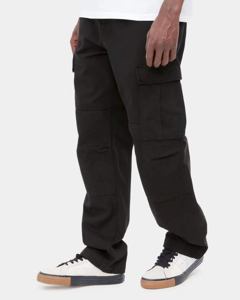 CARHARTT WIP Regular Cargo Pant Black Garment Dyed