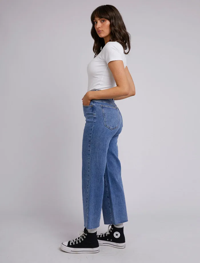 Charlie High Rise Wide Leg (Dark Blue)