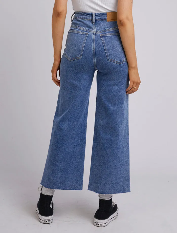 Charlie High Rise Wide Leg (Dark Blue)