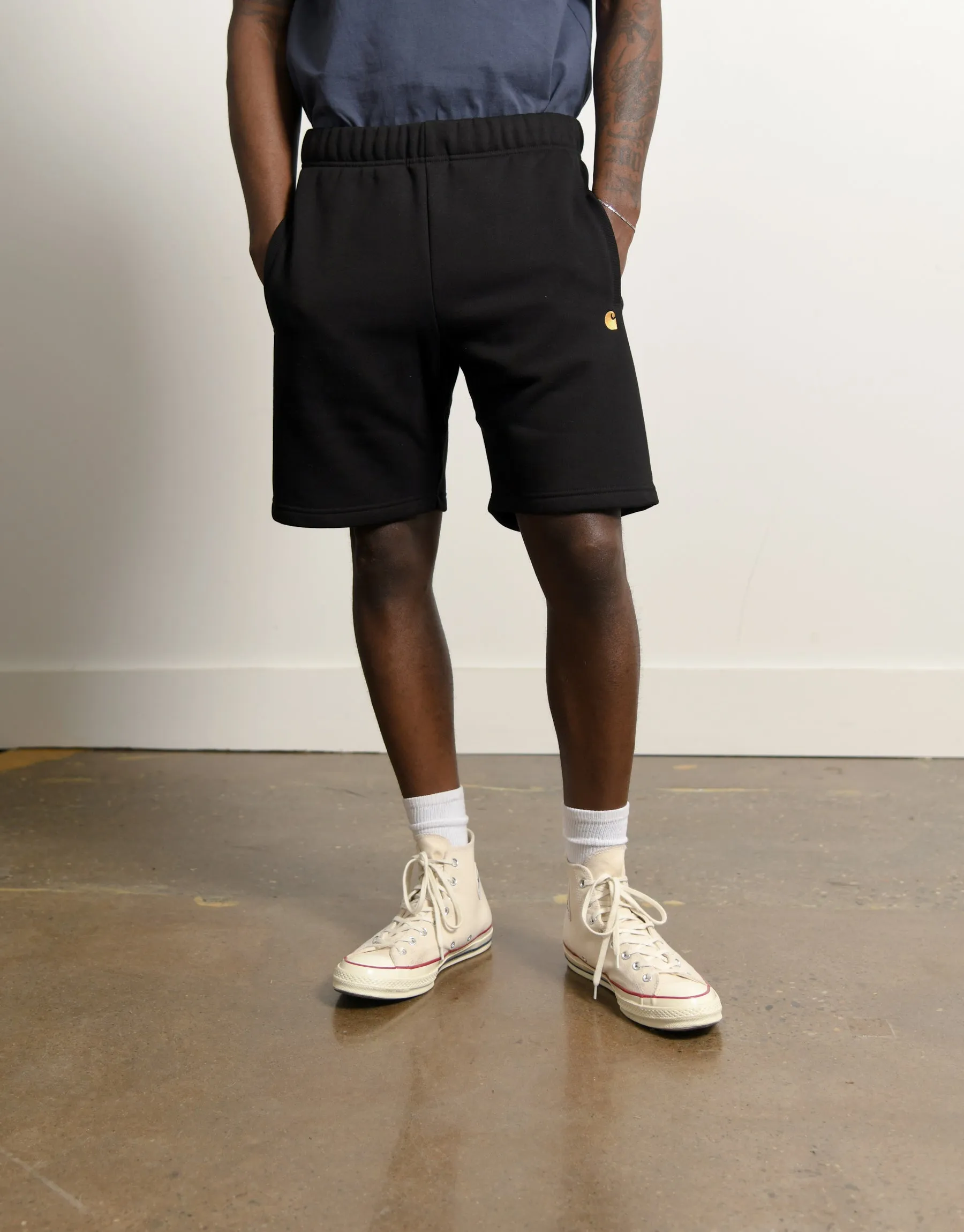 Chase Sweat Short Black/Gold