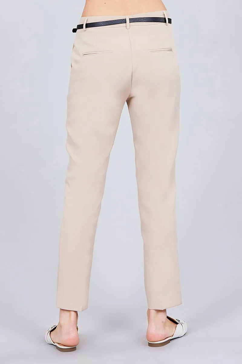 Classic Woven Pants W/belt