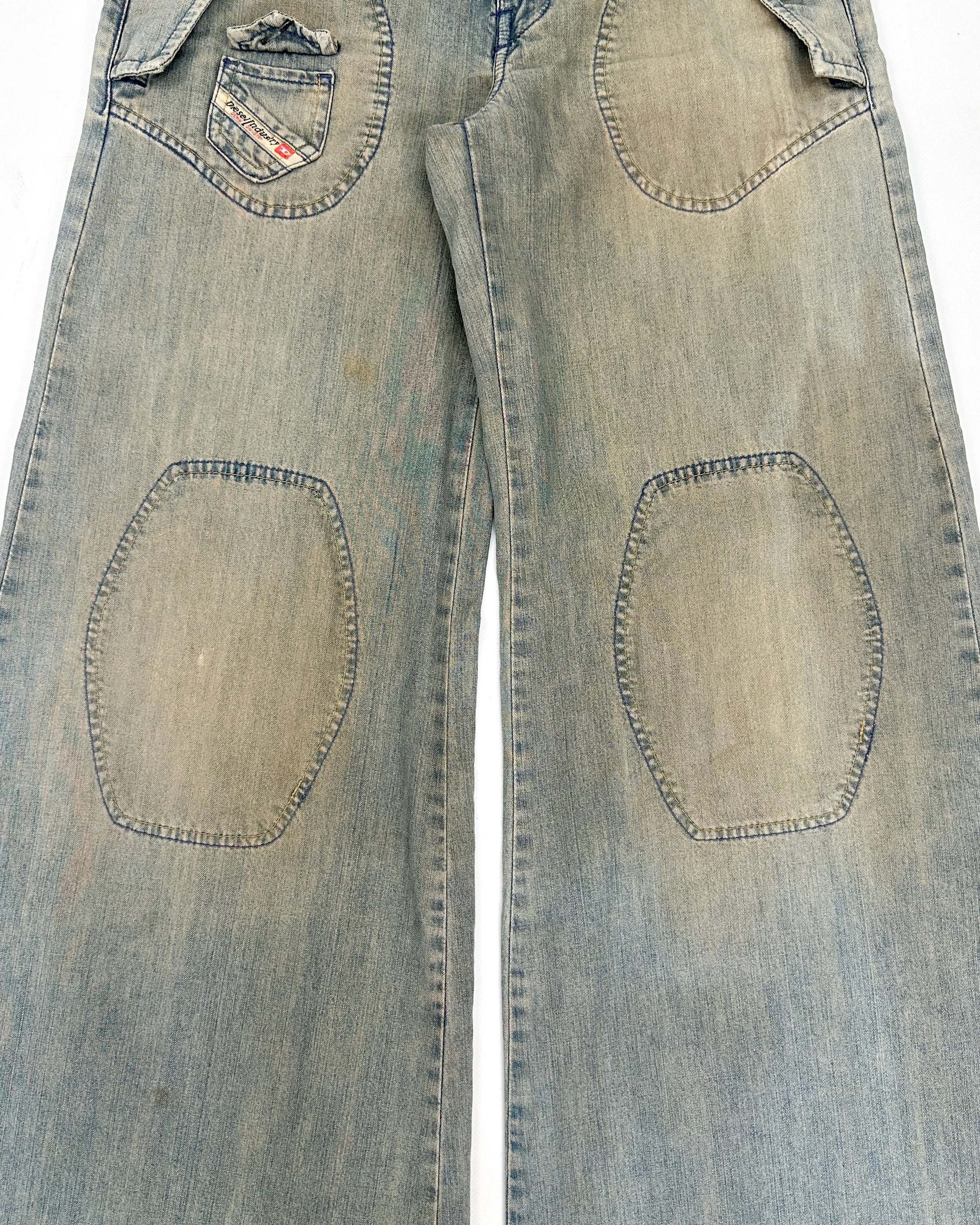 Diesel Fluid Denim Wide Pants 2002