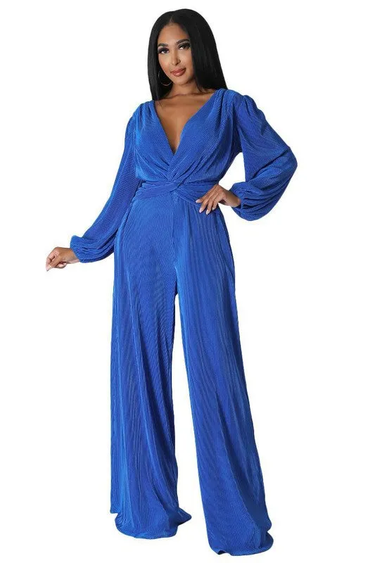 Dinner Date- Loose Fit Wide Leg Jumpsuit