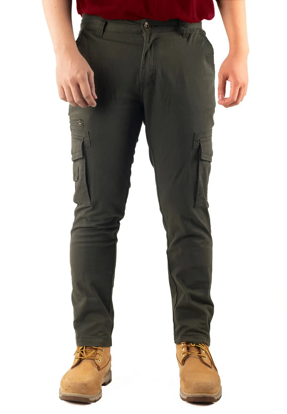 EXHAUST Stretchable Men's Cargo Long pants [Slim Fit] 1226