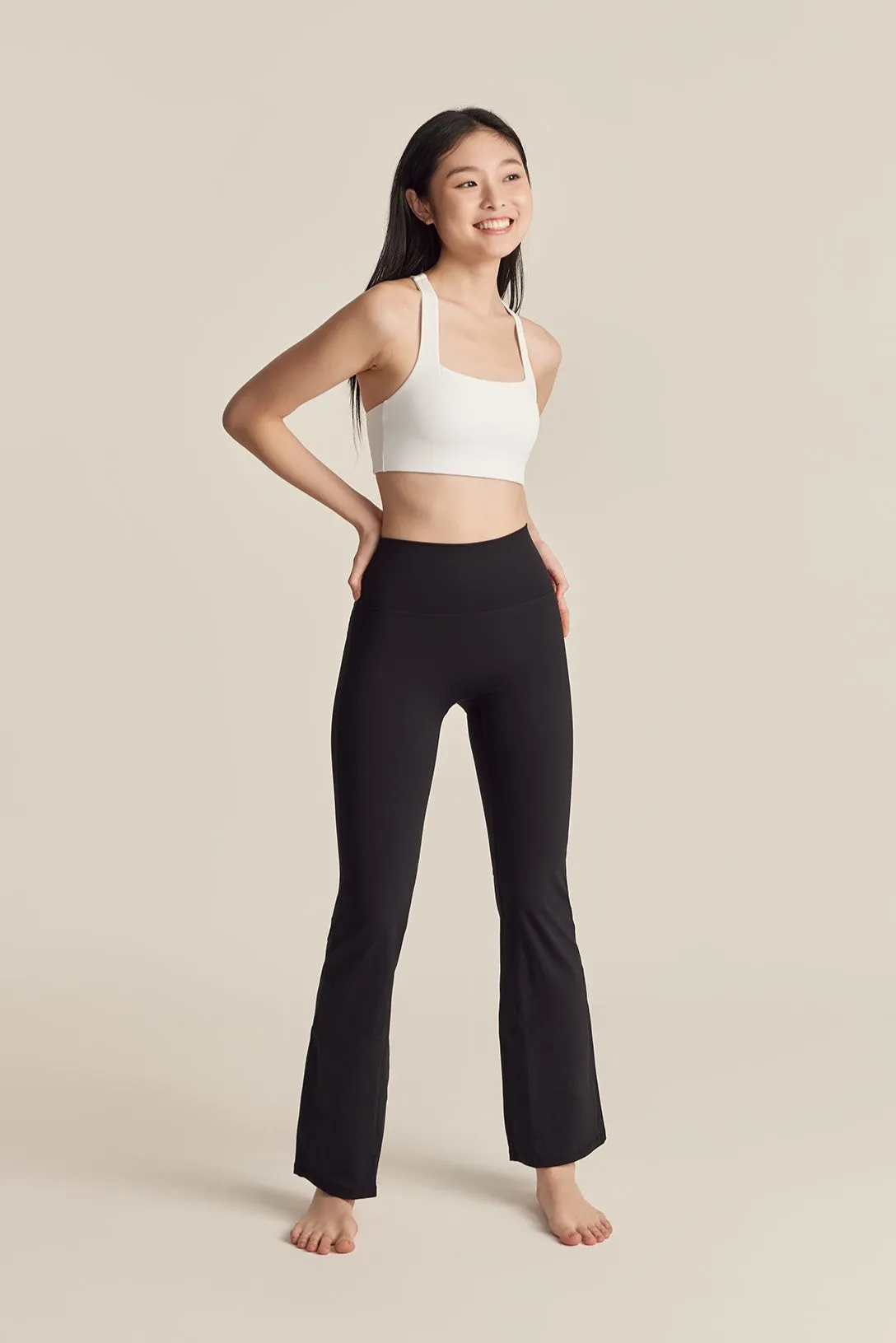 Flare Pants in Black Sesame