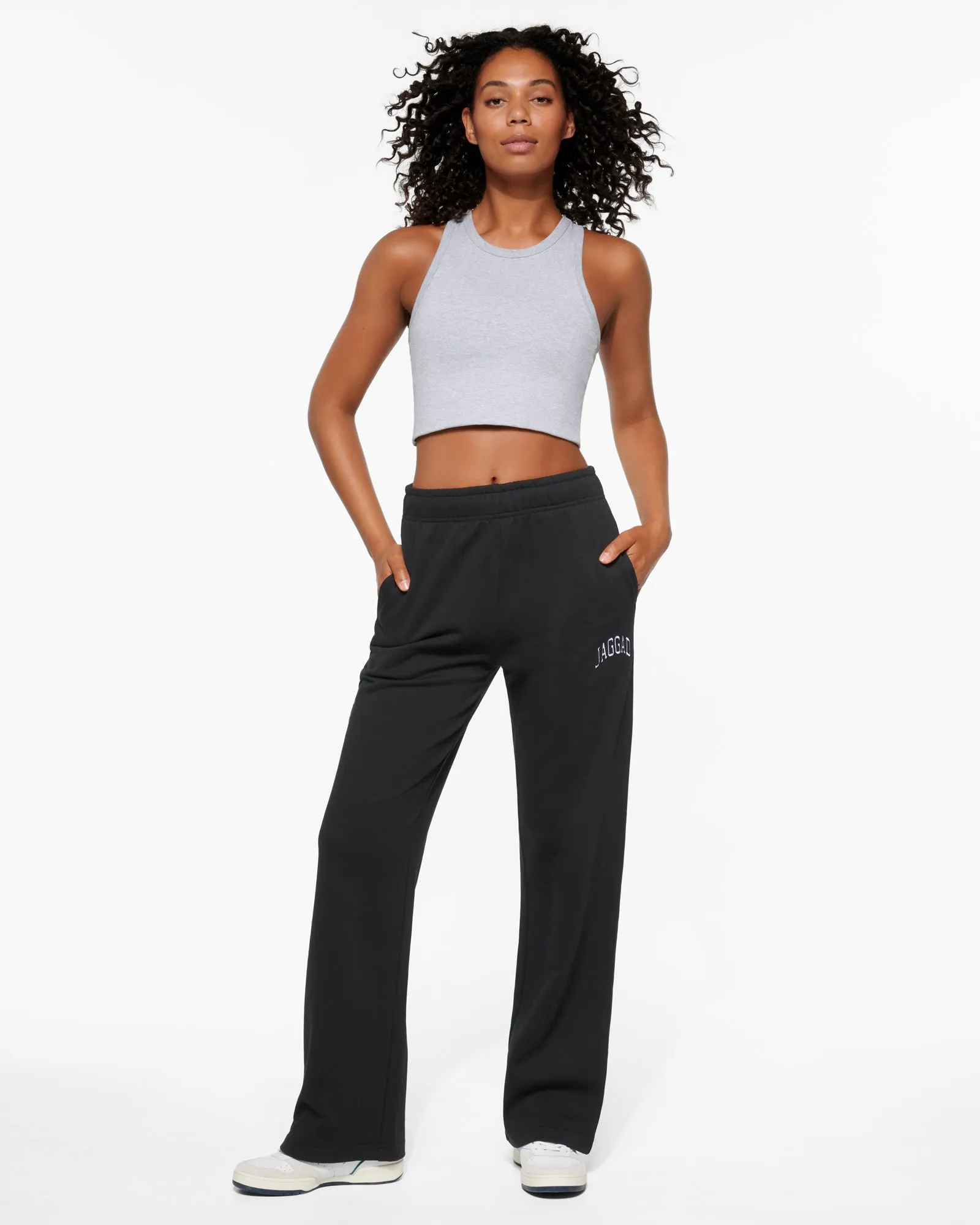 FREMONT WIDE LEG TRACKPANT BLACK