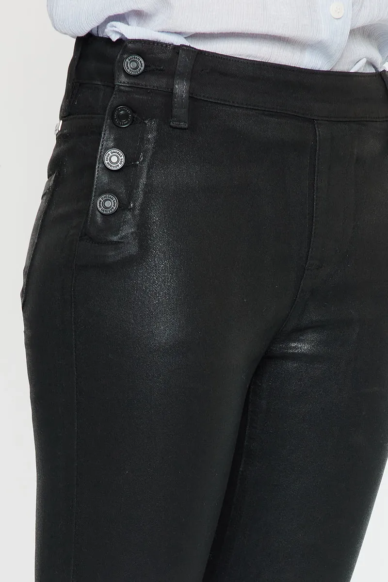 Georgie High Rise Coated Super Skinny Jeans