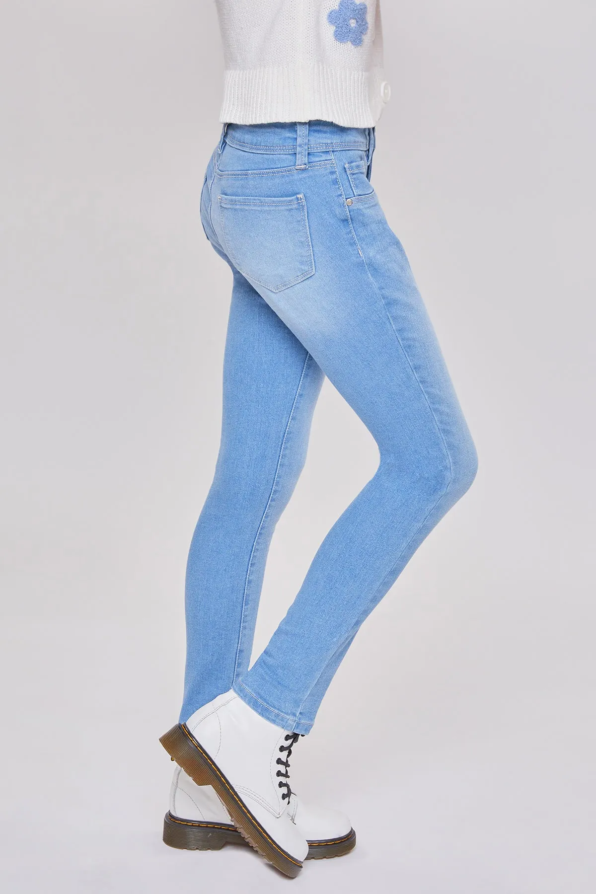 Girls Essential Skinny Jeans With Faux Front Pockets