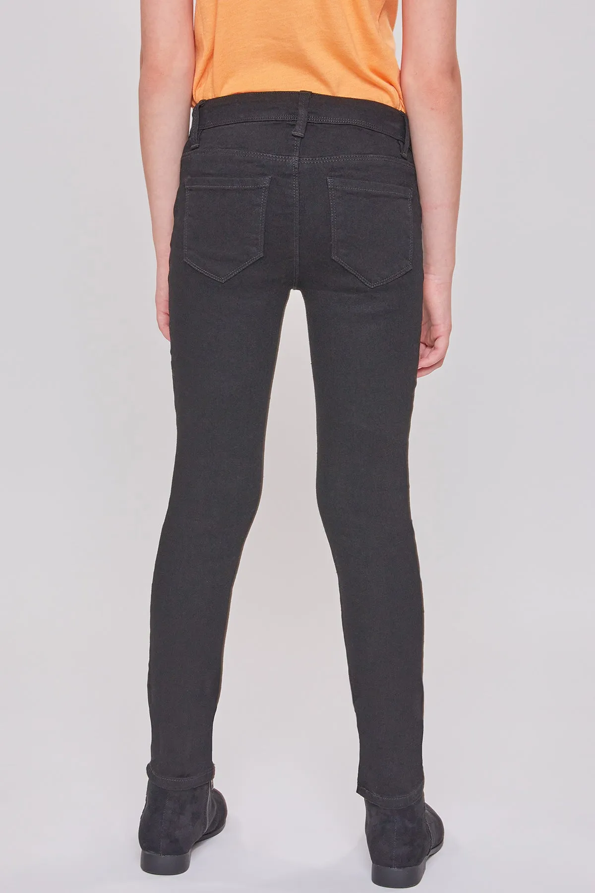 Girls Essential Skinny Jeans With Faux Front Pockets