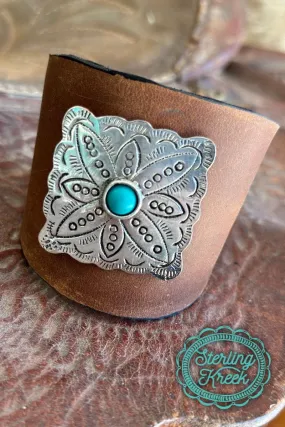 Gone Western wide Leather cuff