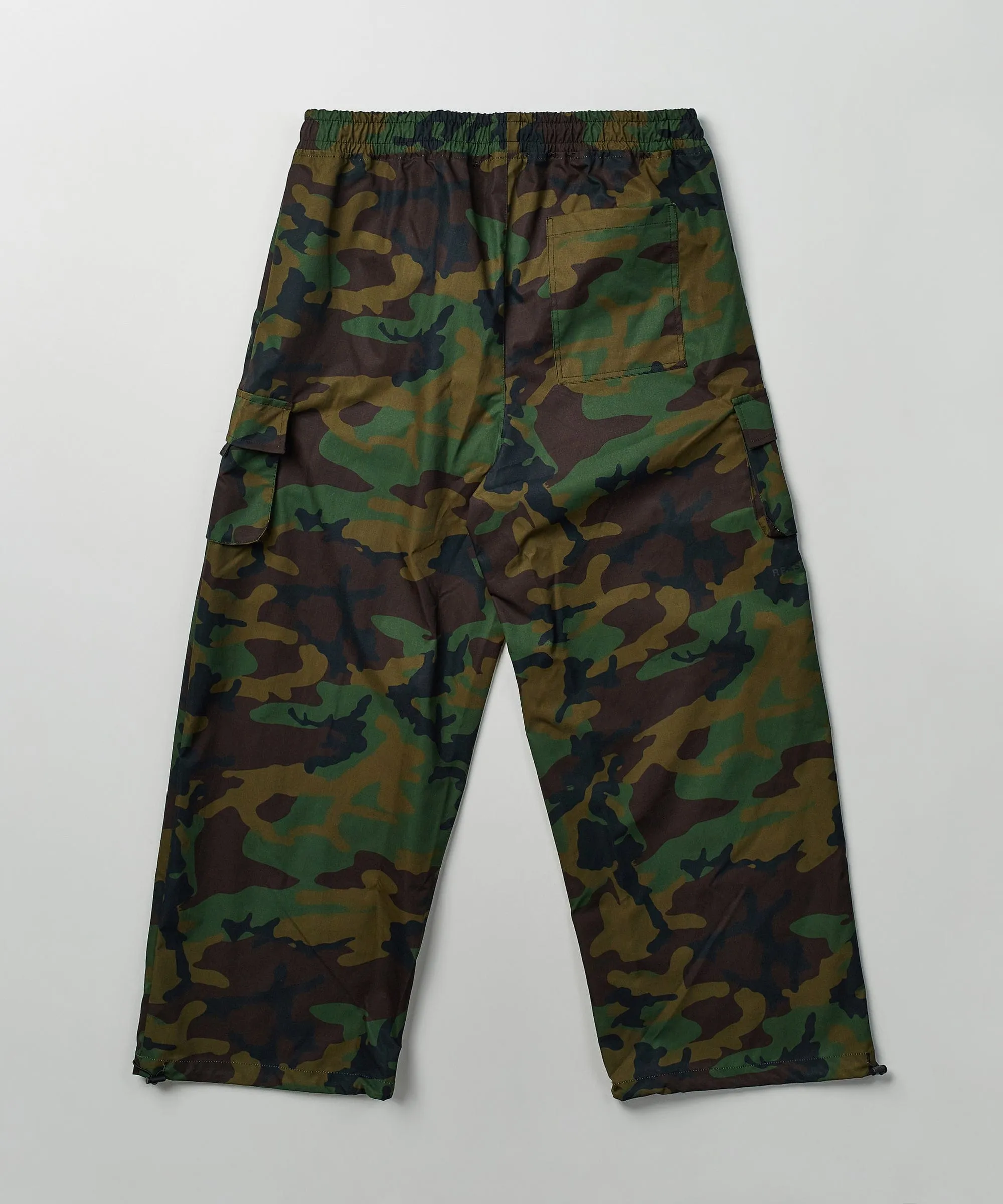 Infantry Parachute Wide Leg Nylon Pants - Camo