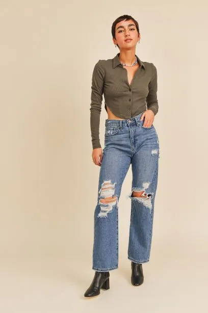 JBD KIKI HIGH RISE DAD JEANS [ONLINE EXCLUSIVE]