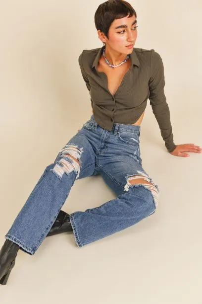 JBD KIKI HIGH RISE DAD JEANS [ONLINE EXCLUSIVE]